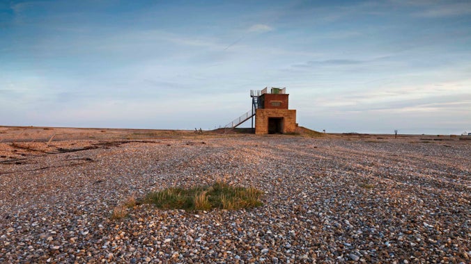 The Bomb Ballistics building at Orford Ness National Nature Reserve, Suffolk
